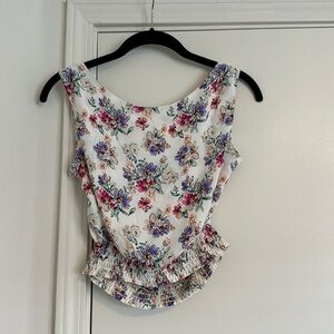 Boutique floral crop top